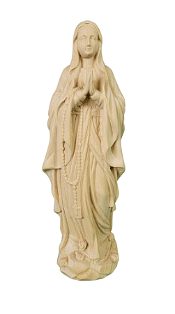 Nossa Senhora de Lourdes 19 cm Natural.