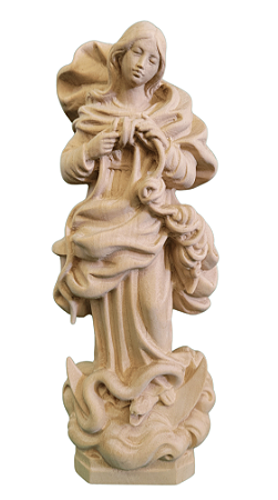 Nossa Senhora Desatadora dos Nós - 20 cm - Natural.