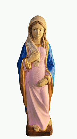 Nossa Senhora Gravida - 15 cm - Colorido.
