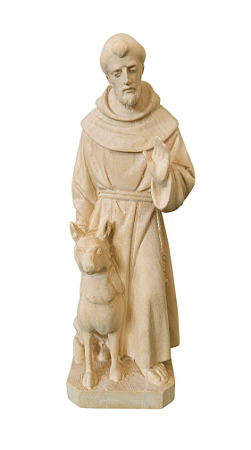 São Francisco com Lobo - 17,5 cm - Natural.