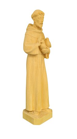 São Francisco Com Pombas - 22,5 cm - Natural.