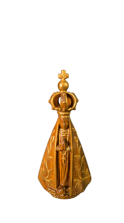 Nossa Senhora Aparecida Estilizada - 11,5 cm - Tons de Marrom