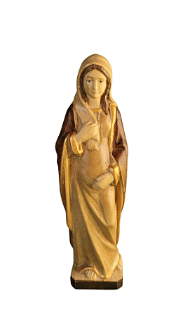 Nossa Senhora Gravida - 15 cm - Tons de Marrom