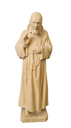 Padre Pio - 19 cm - Natural.