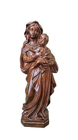 Nossa Senhora Barroca - 30 cm - Escurecida.