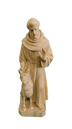 São Francisco com Lobo - 13 cm - Natural.