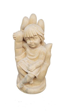 Mão Protetora Menina - 11,5 cm Natural.