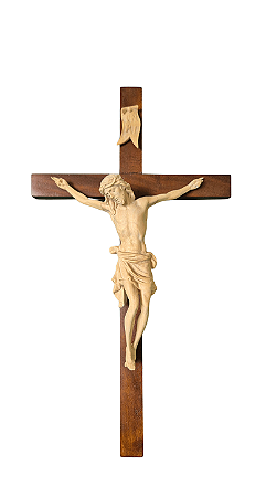Crucifixo 35 cm - Natural.