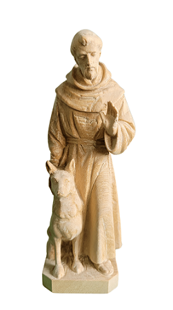 São Francisco com Lobo - 13 cm - Natural