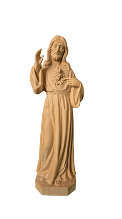 Sagrado Coração de Jesus - 20 cm - Natural.