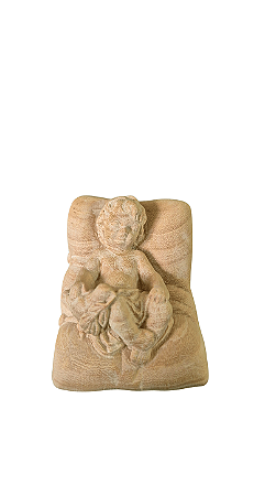 Menino Jesus com Pomba da Paz - 7,5 cm - Natural