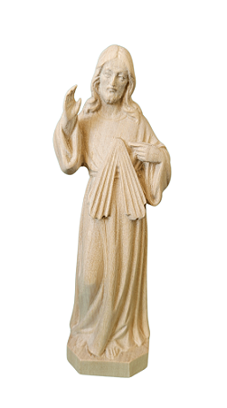 Jesus Misericordioso - 15 cm - Natural.