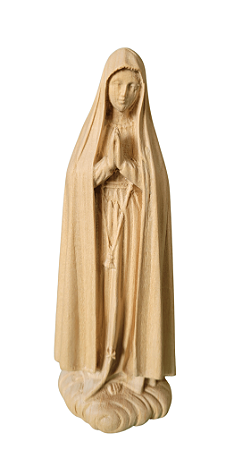 Nossa Senhora de Fátima - 15 cm - Natural.