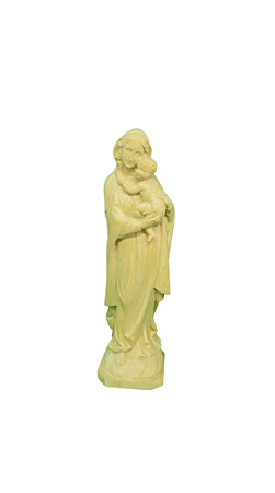 Nossa Senhora Tradicional - 12 cm - Natural.