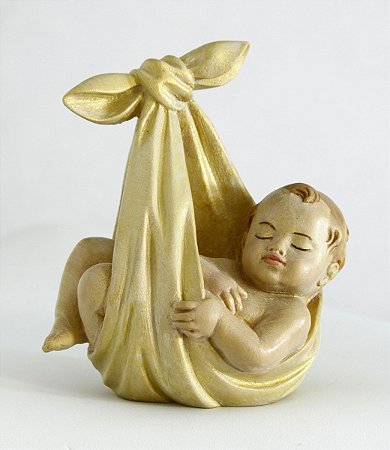 Bebê Cegonha - 9 cm - Natural