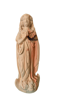 Nossa Senhora Aparecida Facsimile - 38 cm - Natural.