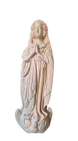 Nossa Senhora Aparecida Facsimile - 38 cm - Natural.