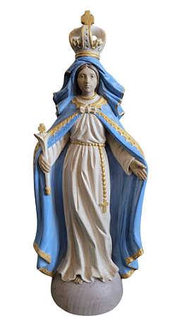 Nossa Sra. Mãe Rainha 30 cm Colorido.