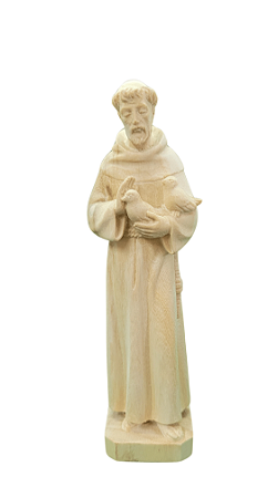 São Francisco com Pombas - 14,25 cm - Natural.