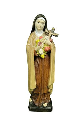 Santa Terezinha do Menino Jesus - 15 cm - Tons de Marrom