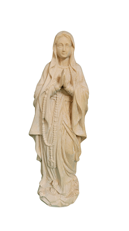 Nossa Senhora de Lourdes - 14,25 cm - Natural.