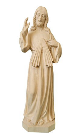 Jesus Misericordioso - 23 cm - Natural.