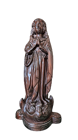 Nossa Senhora Aparecida Facsimile - 38 cm - Escurecida
