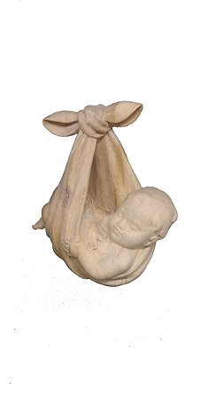 Bebê Cegonha - 9 cm - Natural