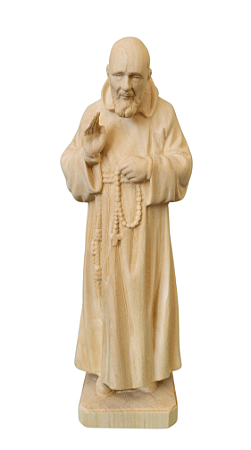 Padre Pio - 19 cm - Natural.