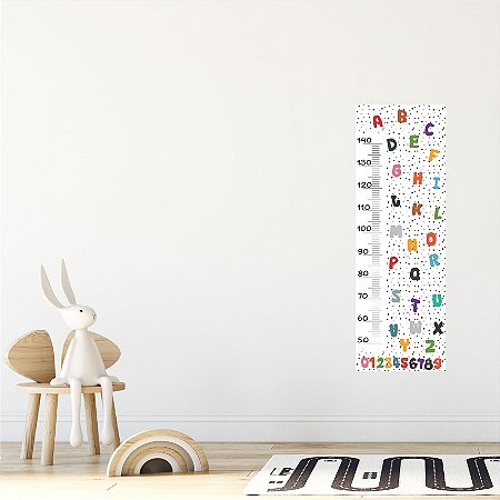 RÉGUA MEDIDOR ALTURA INFANTIL CARROS