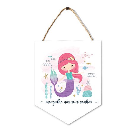 PLACA BANDEIRINHA SEREIA