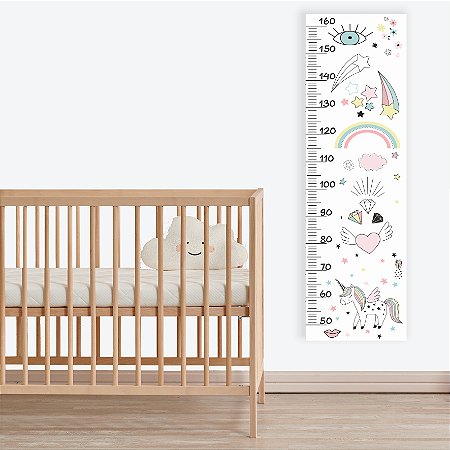 Régua de Crescimento Unicórnio Espacial