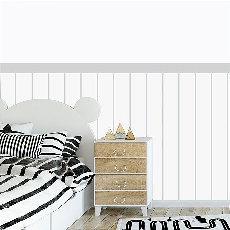 Adesivo Ripado Largo Cinza