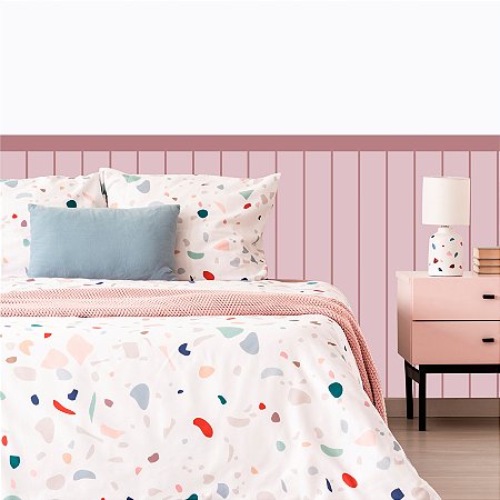 Adesivo Ripado Largo Rosa Escuro