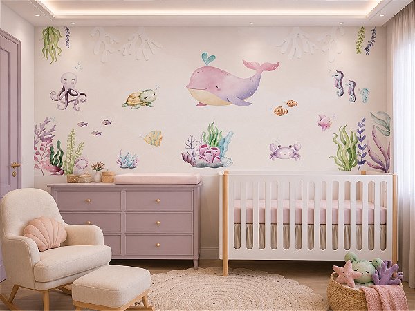 Painel Infantil Fundo do Mar