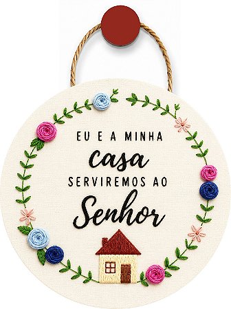 Plaquinha Decorativa MDF - Casa do Senhor