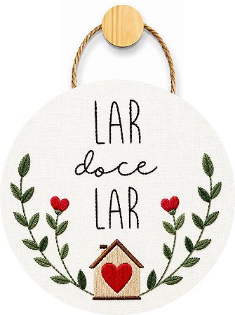Plaquinha Decorativa MDF - Lar doce Lar
