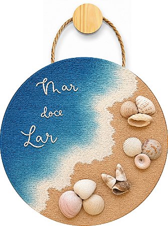Plaquinha Decorativa MDF - Mar doce Mar