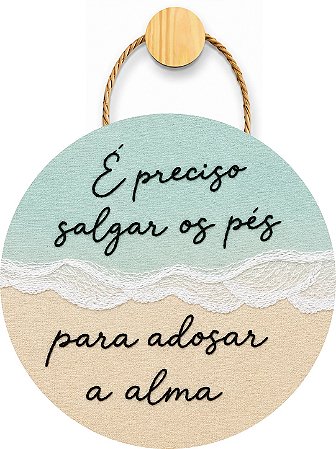 Plaquinha Decorativa MDF - Salgar os Pés