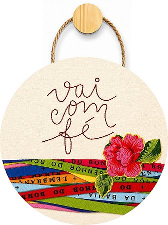 Plaquinha Decorativa MDF - Vai com FÉ