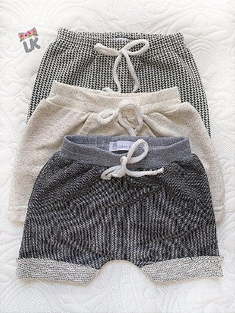 Kit Short Saruel (3 peças) Menino