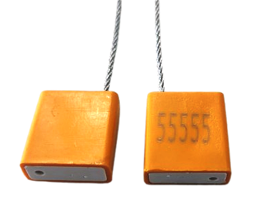 Lacre de proteção com cabo de aço 20 cm - carreta baú, container, caminhões - 50 PEÇAS