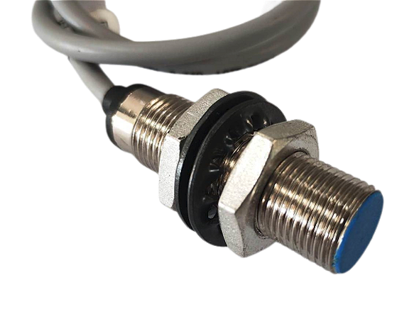 Sensor indutivo  negativo (NPN) - M12 - faceado - automação industrial