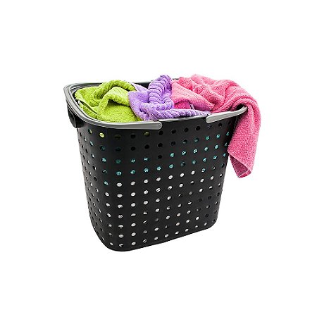 Cesto De Roupa Para Lavanderia Banheiro 33 Litros Polipropileno