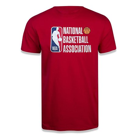 Camiseta NBA Logo Estampada Vermelho