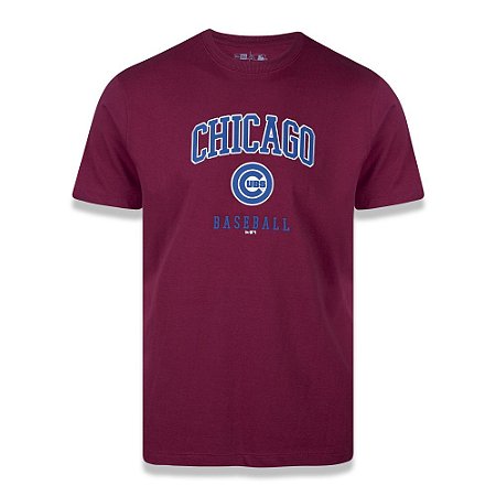 Camiseta New Era Chicago Cubs MLB Wordmark Vermelho