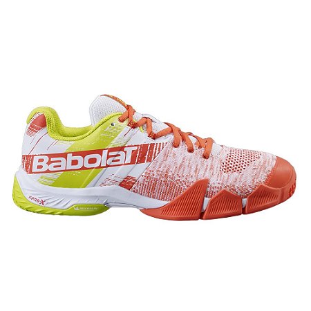 Tenis de Padel Babolat Movea Masculino Amarelo e Laranja