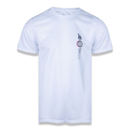 Camiseta New Era Los Angeles Dodgers MLB Tech Vertical Branco