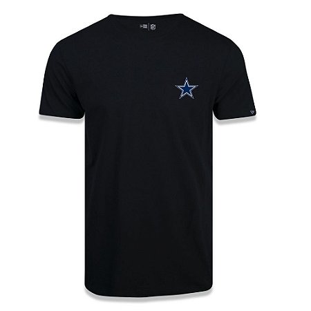 Camiseta New Era Dallas Cowboys NFL Black Pack Preto