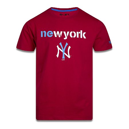 Camiseta New Era New York Yankees MLB Have Fun Vermelho